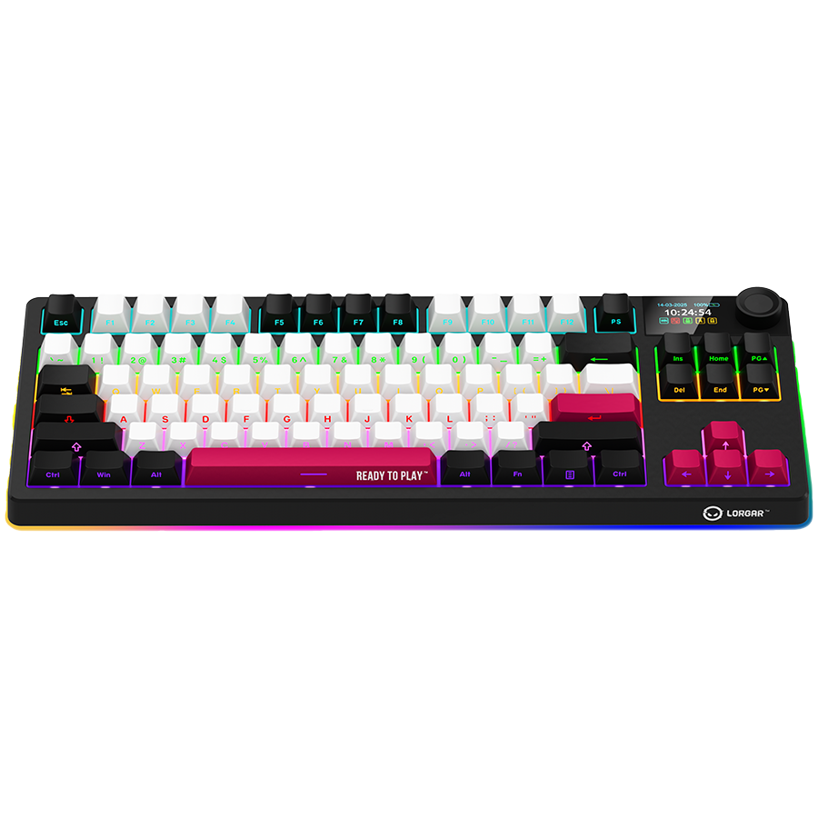 Lorgar KBP70TKLW Wireless TKL Mechanical Gaming Keyboard Pro - Black/Red