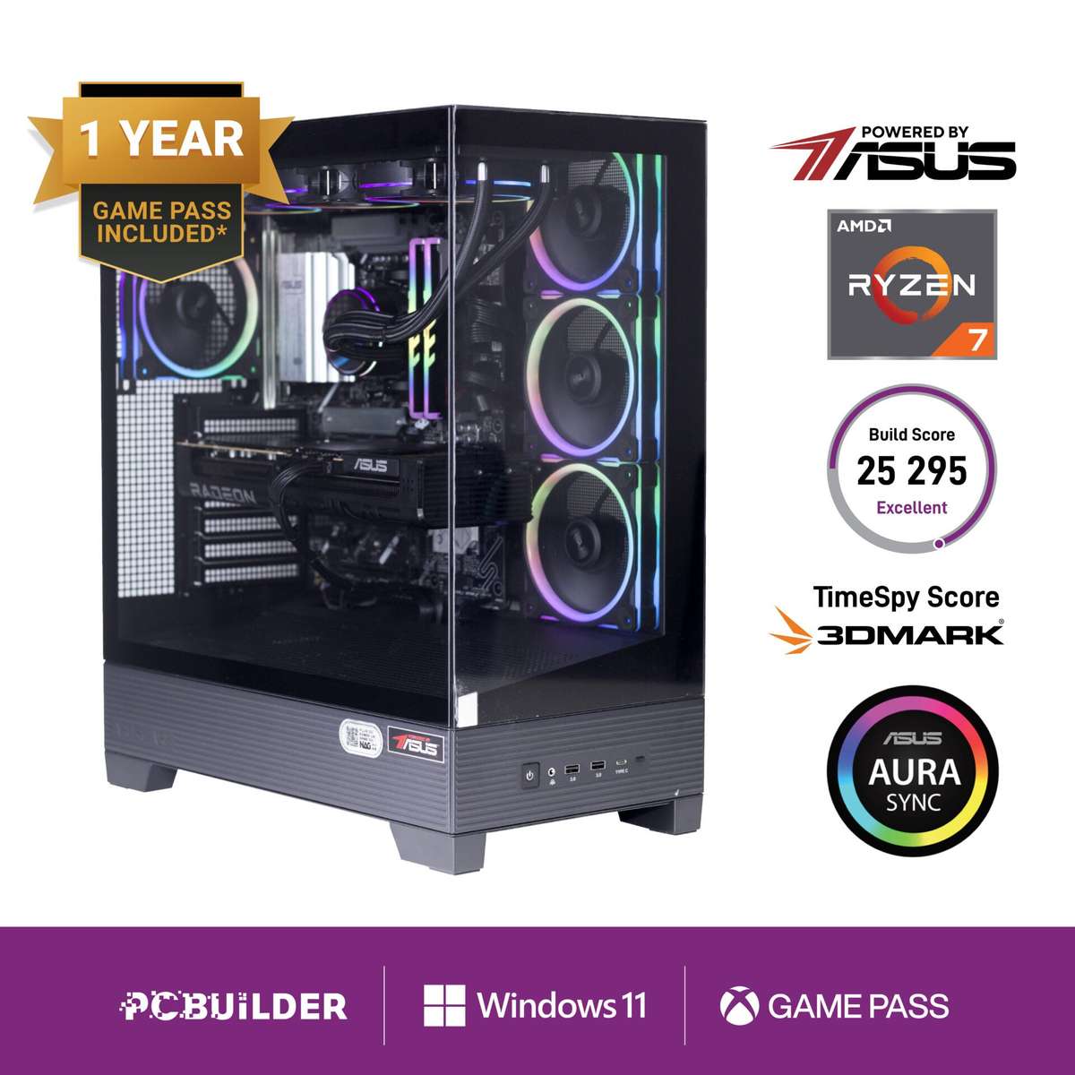 PCBuilder Maximus AMD Ryzen 7 7800X3D Gaming PC | Windows 11