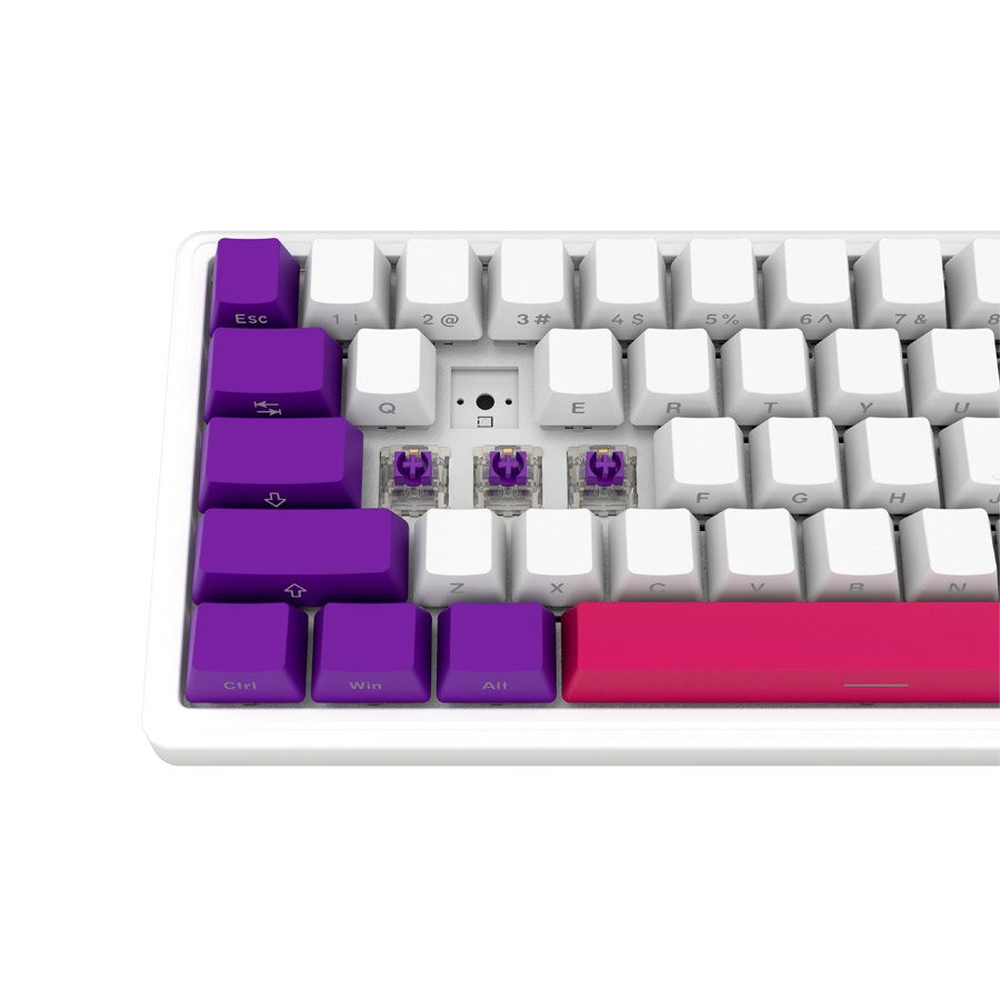 Lorgar KBP70MW Wireless 65% Mechanical Gaming Keyboard Pro - White