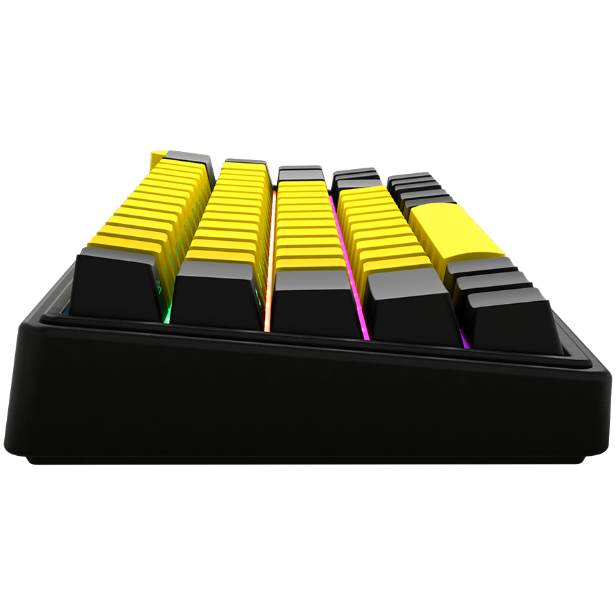 Lorgar KBP70MW Wireless 65% Mechanical Gaming Keyboard Pro - Black/Yellow