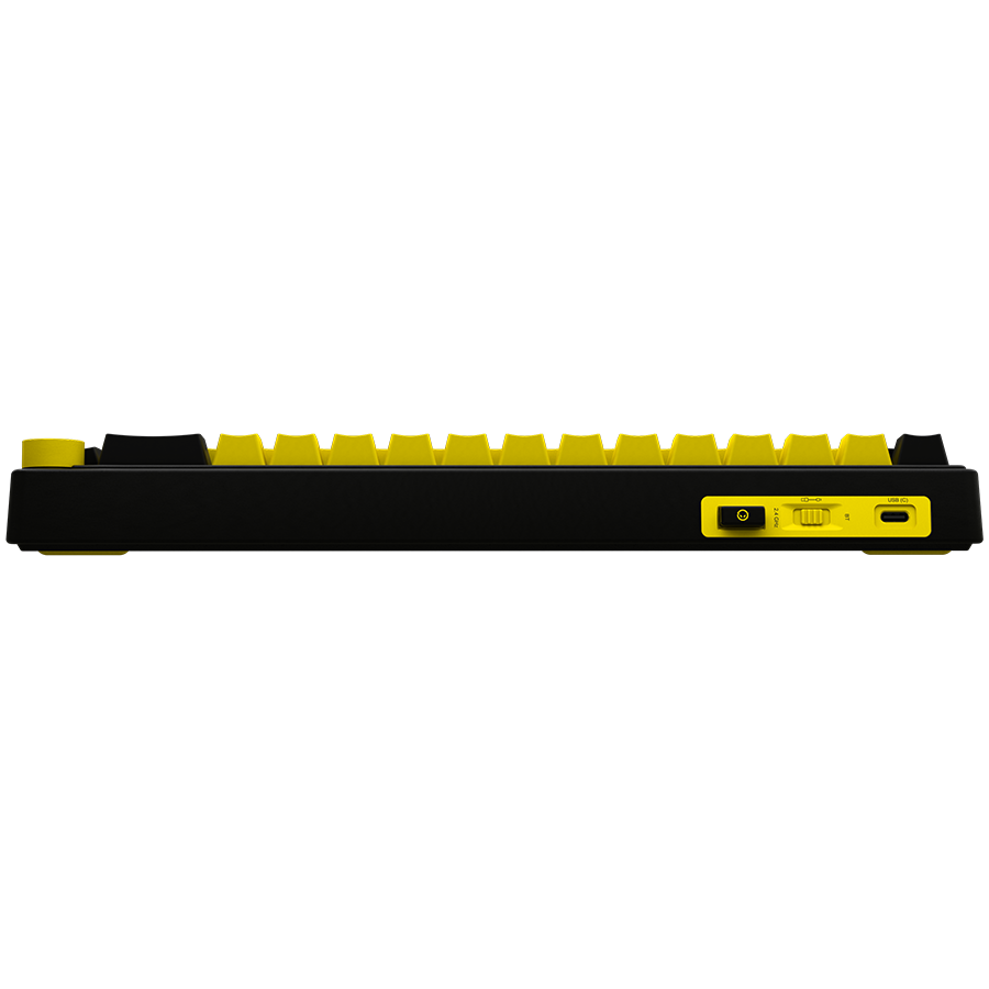 Lorgar KBP70MW Wireless 65% Mechanical Gaming Keyboard Pro - Black/Yellow