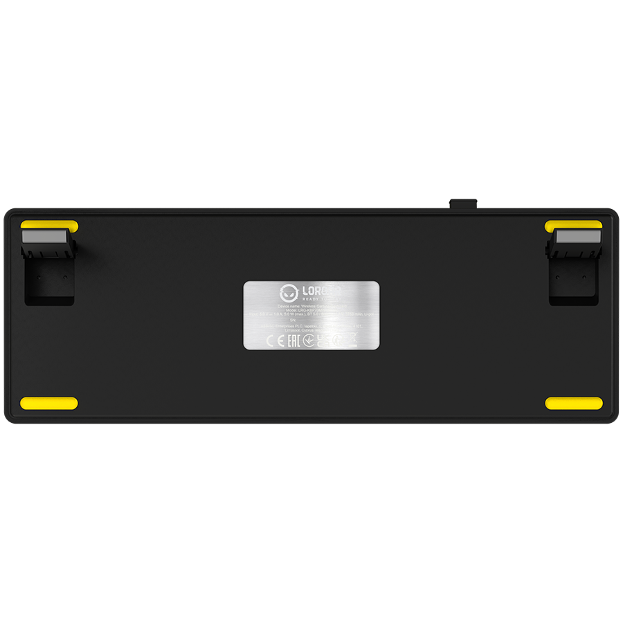 Lorgar KBP70MW Wireless 65% Mechanical Gaming Keyboard Pro - Black/Yellow