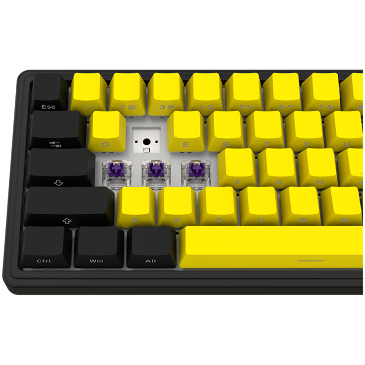 Lorgar KBP70MW Wireless 65% Mechanical Gaming Keyboard Pro - Black/Yellow