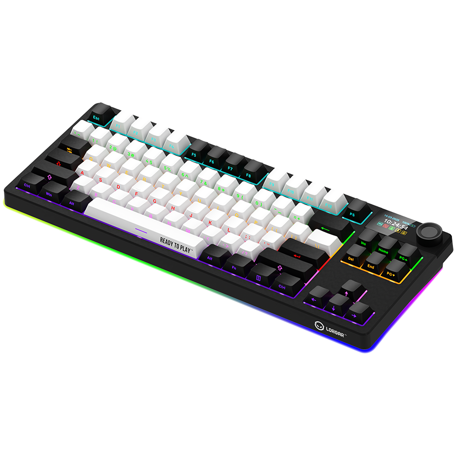 Lorgar KBP70TKLW Wireless TKL Mechanical Gaming Keyboard Pro - Black/Red