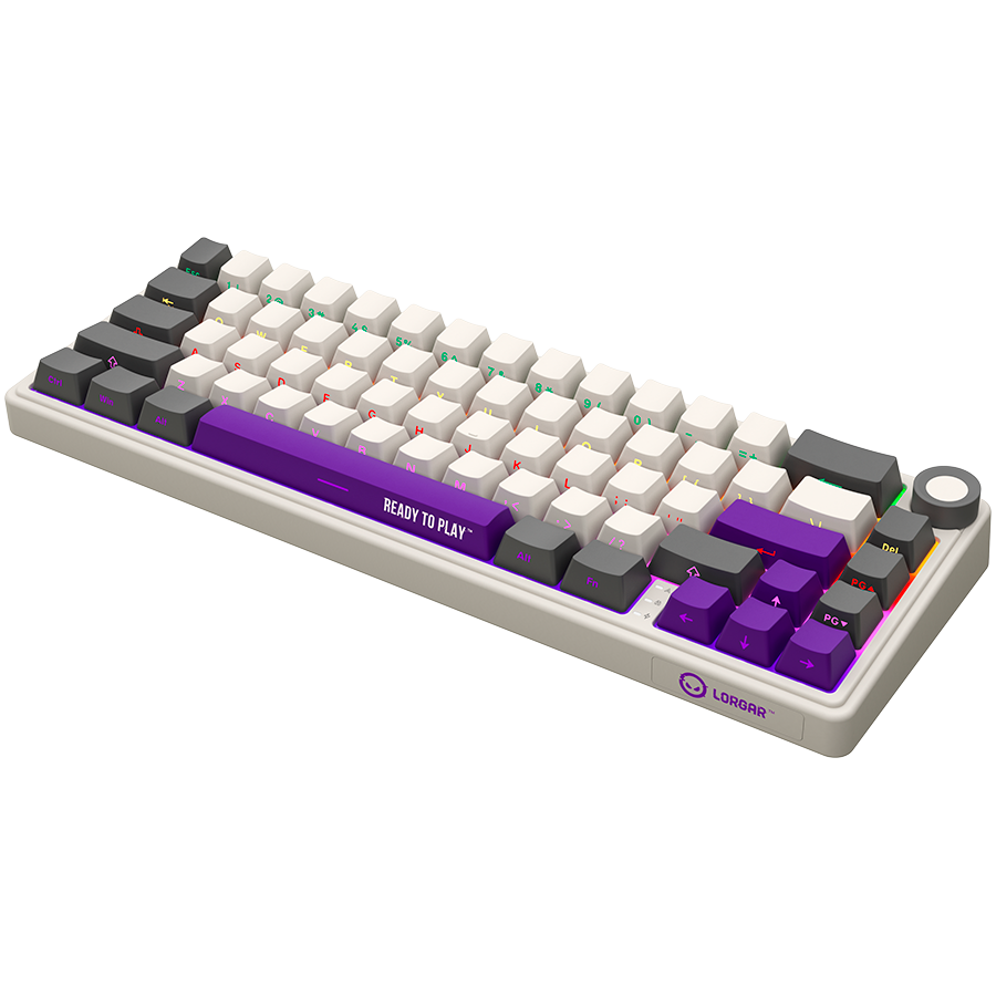 Lorgar KBP70MW Wireless 65% Mechanical Gaming Keyboard Pro - Beige