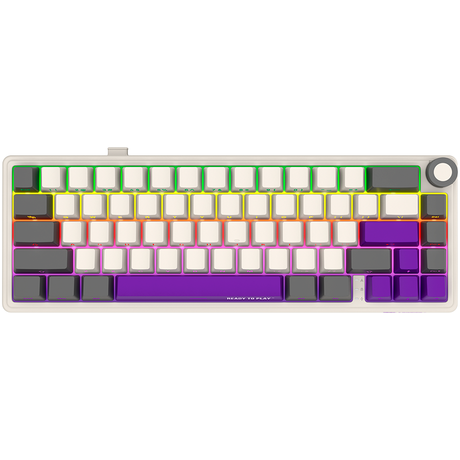 Lorgar KBP70MW Wireless 65% Mechanical Gaming Keyboard Pro - Beige