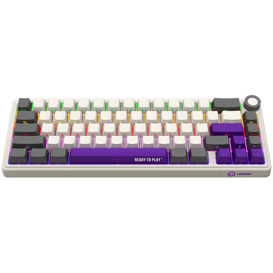Lorgar KBP70MW Wireless 65% Mechanical Gaming Keyboard Pro - Beige