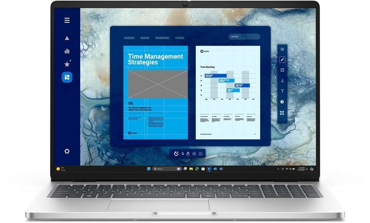 Dell Pro 14 Intel Core Ultra 7 255U 16GB RAM 512GB SSD Win 11 Pro AI Laptop