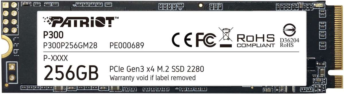 Patriot P300 256GB M.2 PCIe NVMe SSD