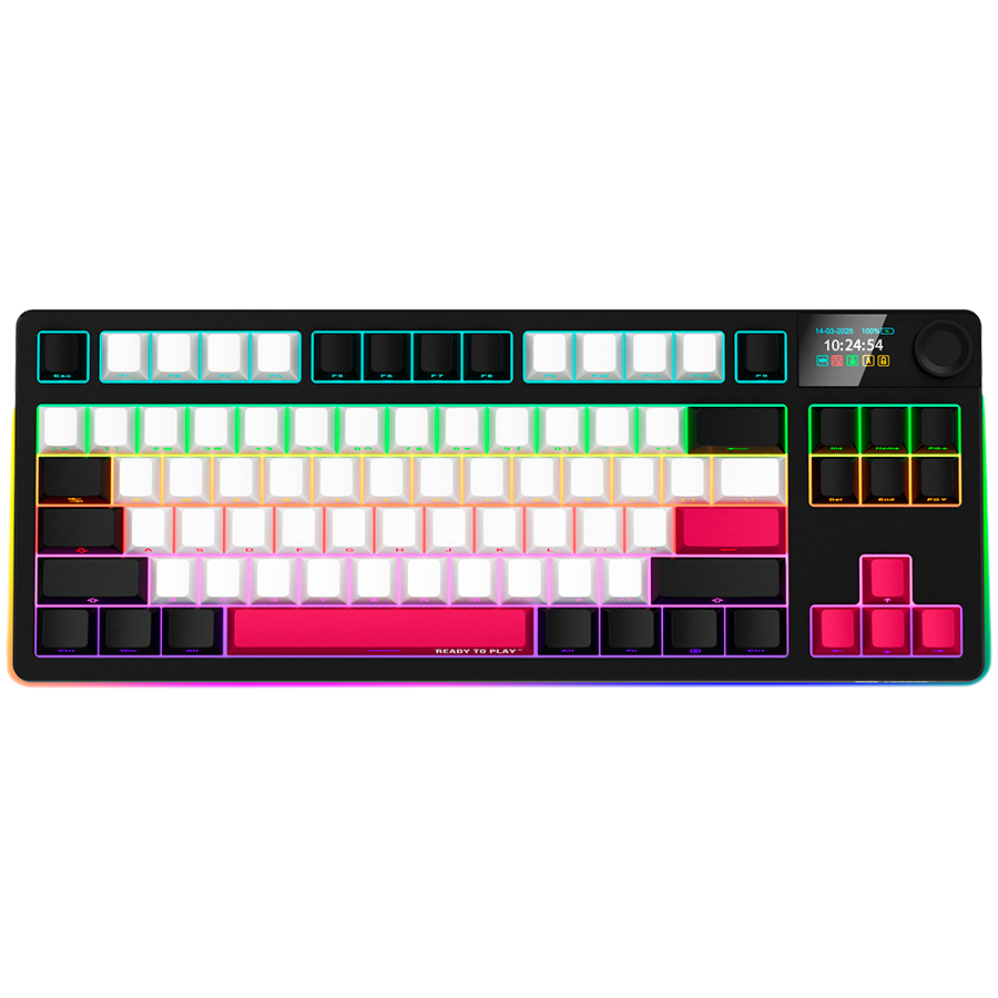Lorgar KBP70TKLW Wireless TKL Mechanical Gaming Keyboard Pro - Black/Red