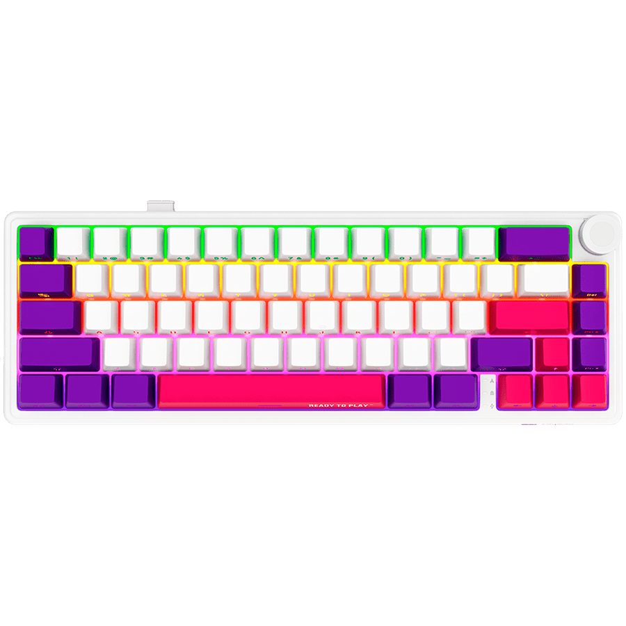 Lorgar KBP70MW Wireless 65% Mechanical Gaming Keyboard Pro - White