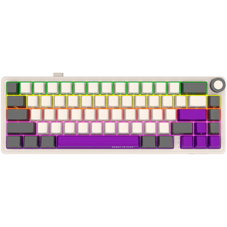 Lorgar KBP70MW Wireless 65% Mechanical Gaming Keyboard Pro - Beige