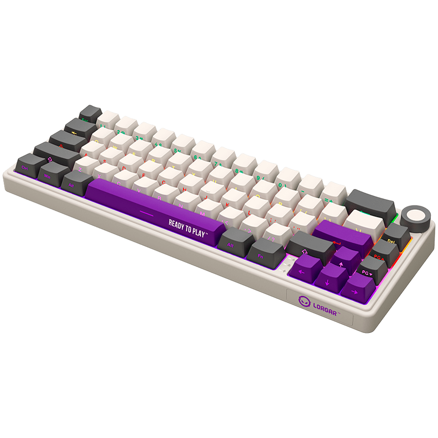 Lorgar KBP70MW Wireless 65% Mechanical Gaming Keyboard Pro - Beige