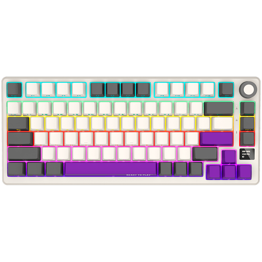 Lorgar KBP7075W Wirelesss 75% Mechanical Gaming Keyboard Pro - Beige