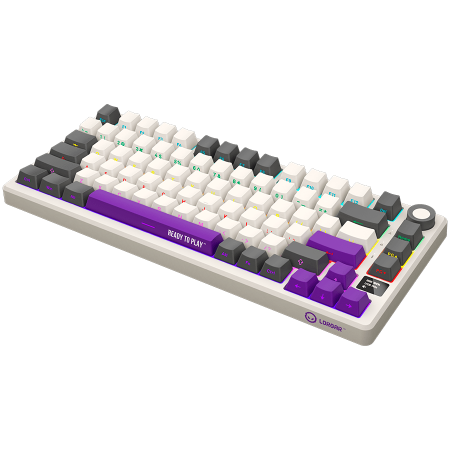 Lorgar KBP7075W Wirelesss 75% Mechanical Gaming Keyboard Pro - Beige