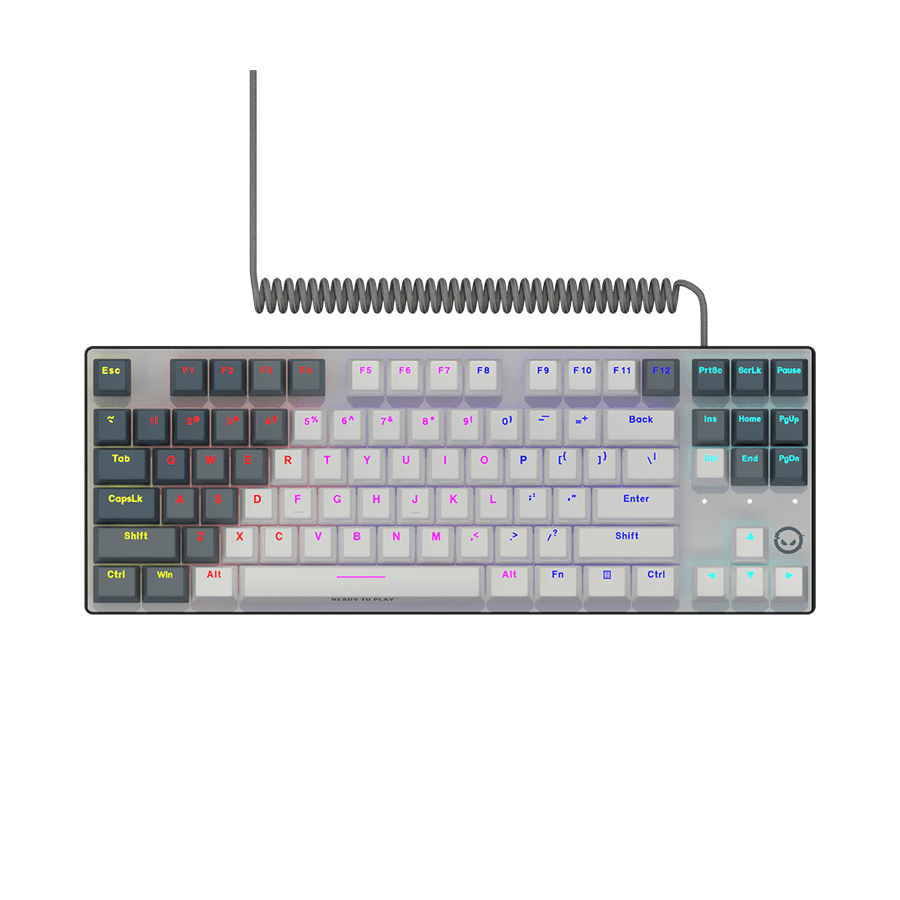 Lorgar Azar 514TKL Wired Mechanical Gaming Keyboard - White