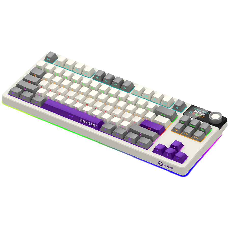 Lorgar KBP70TKLW Wireless TKL Mechanical Gaming Keyboard Pro - Beige