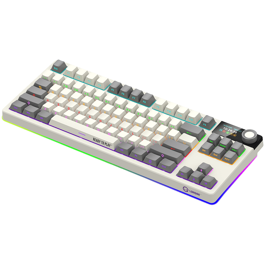 Lorgar KBP70TKLW Wireless TKL Mechanical Gaming Keyboard Pro - Beige