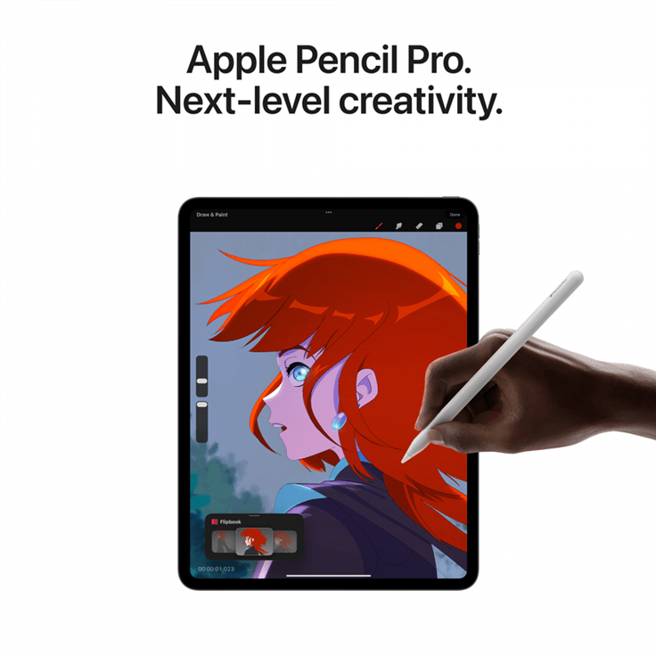 13-inch iPad Pro WiFi + Cellular 2TB with Standard glass - Space Black,Mode