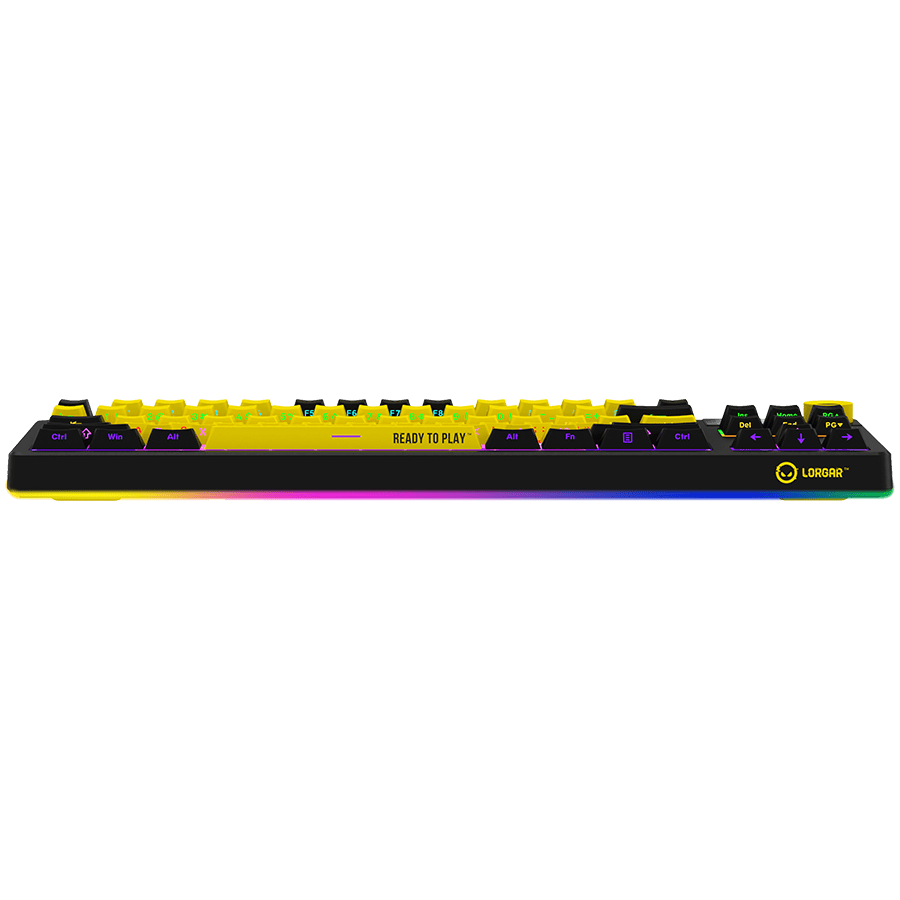 Lorgar KBP70TKLW Wireless TKL Mechanical Gaming Keyboard Pro - Black/Yellow