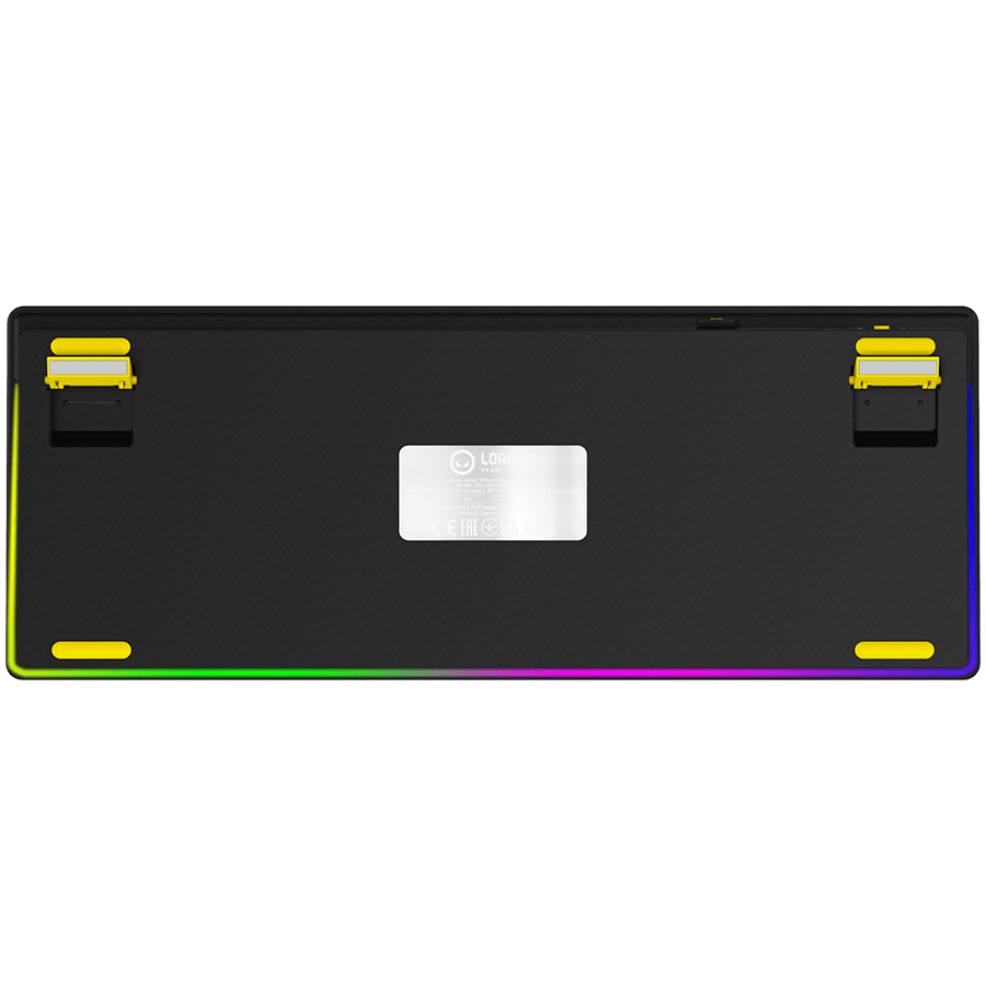 Lorgar KBP70TKLW Wireless TKL Mechanical Gaming Keyboard Pro - Black/Yellow