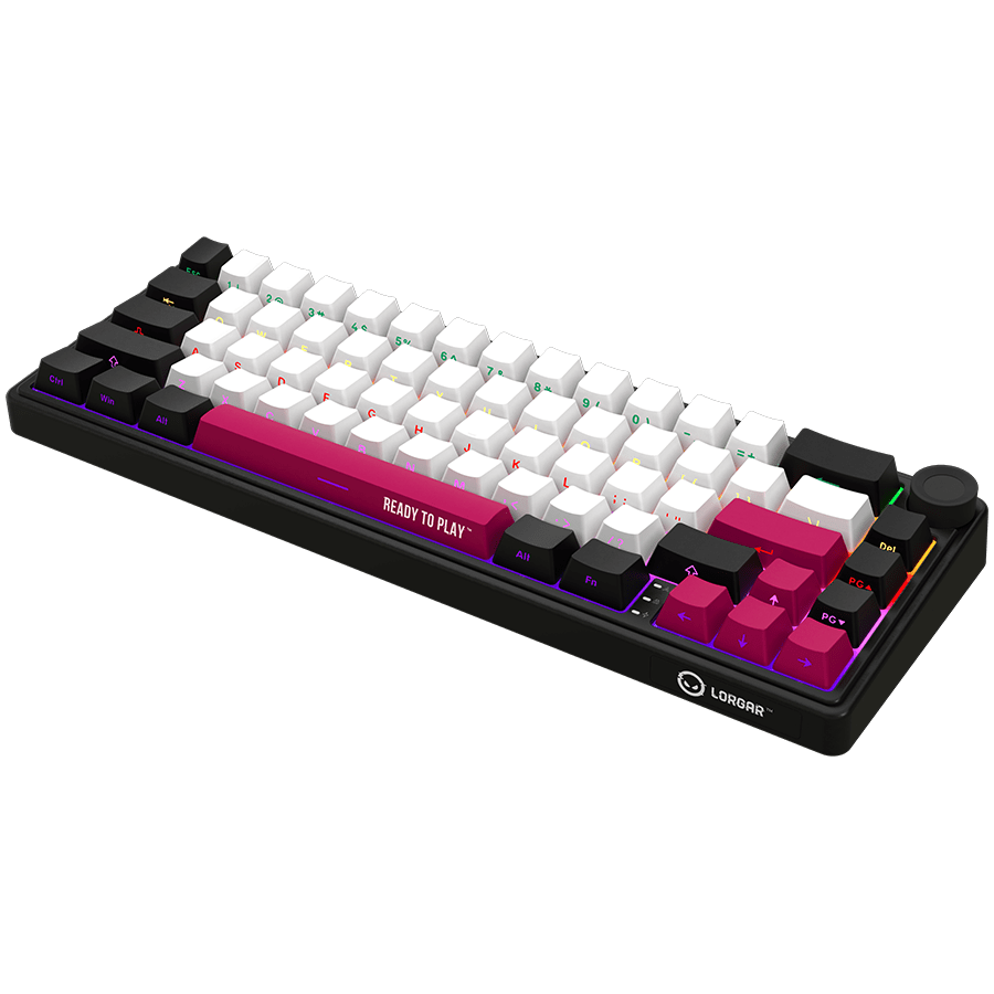Lorgar KBP70MW Wireless 65% Mechanical Gaming Keyboard Pro - Black/Red
