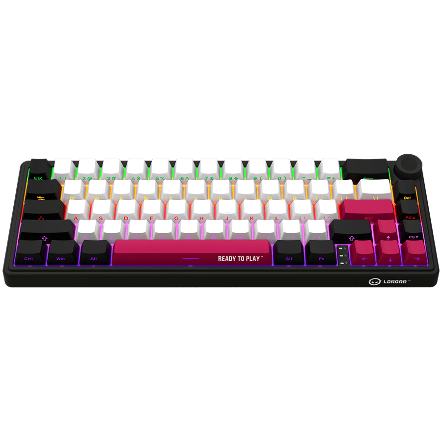 Lorgar KBP70MW Wireless 65% Mechanical Gaming Keyboard Pro - Black/Red