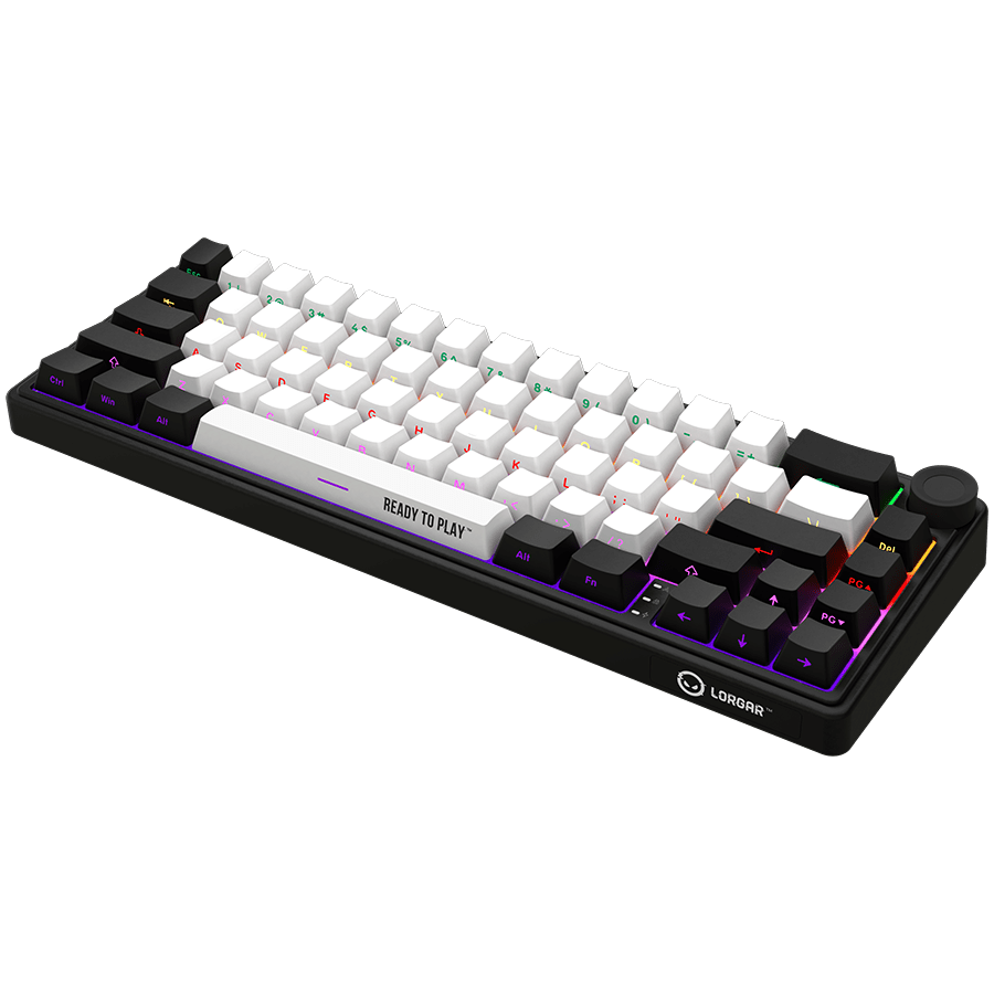 Lorgar KBP70MW Wireless 65% Mechanical Gaming Keyboard Pro - Black/Red
