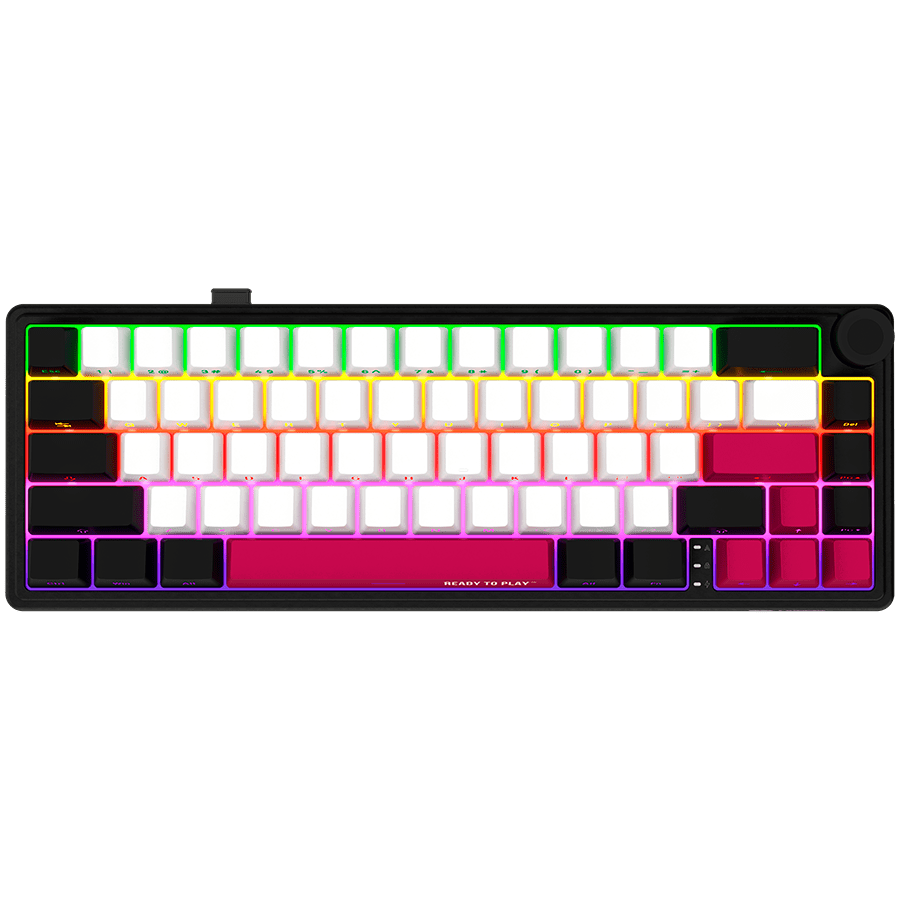 Lorgar KBP70MW Wireless 65% Mechanical Gaming Keyboard Pro - Black/Red