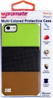 Promate Pancy iPhone 5 Multi-Colored Protective Case Colour: Green/Black/Brown