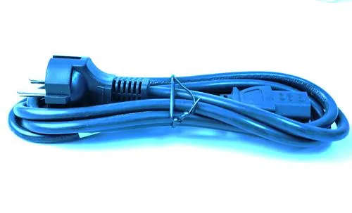 UniQue Standard Single Head Power 2 Pin Cable 1.8m - Standard computer power cable with 90 Degree...