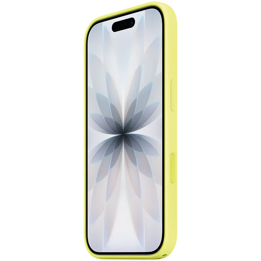 iPhone 17 Silicone Case with MagSafe - Neon Yellow,Model A3558