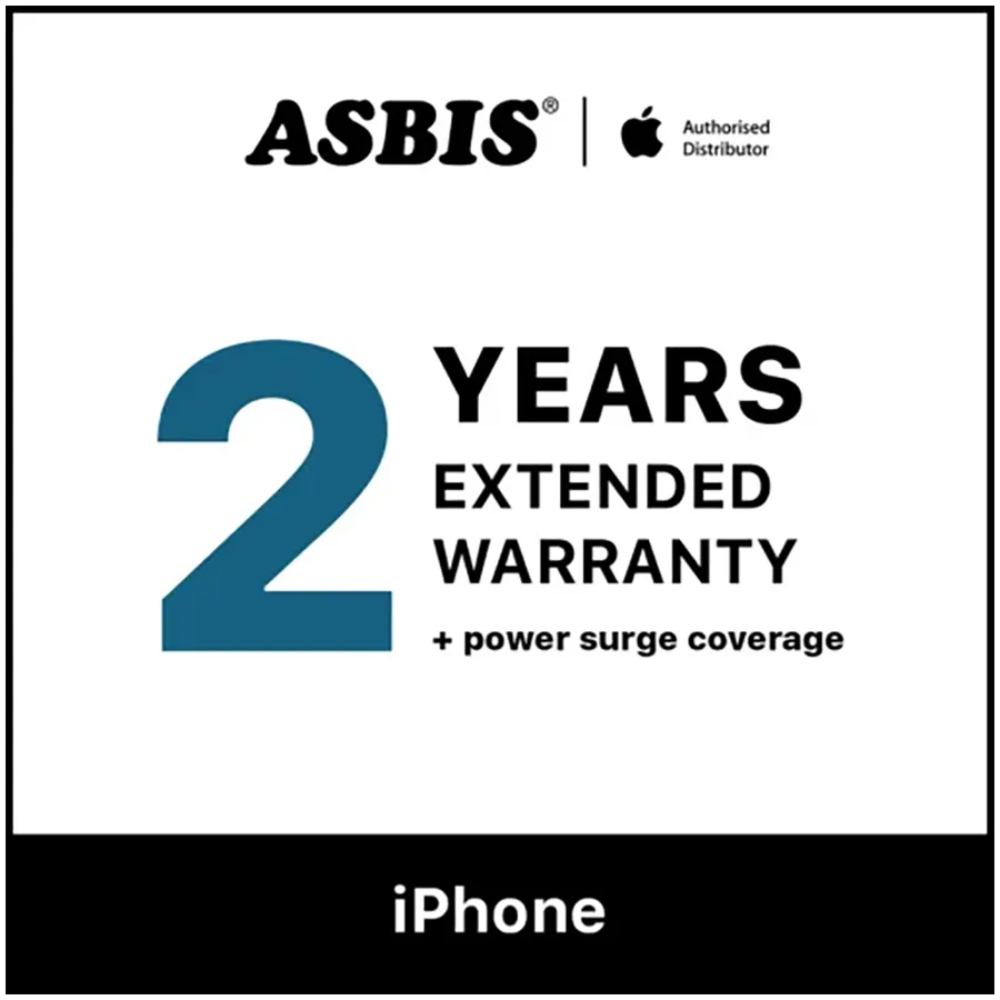 Additional 2-years warranty + power surge coverage for iPhone 17
