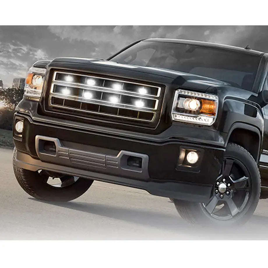 8 x Grill Clip-On Emergency Strobe Warning Lights  White