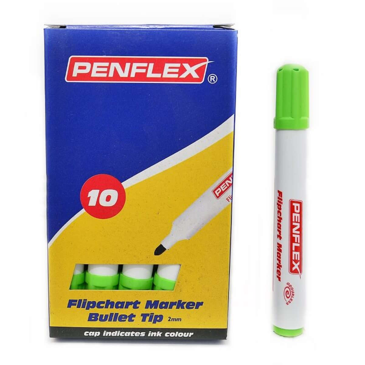 Penflex FC 15 Flipchart Markers Box- 9 - Light Green