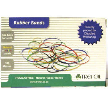 RETAIL PACK 100gm RUBBER BANDS SIZE 128