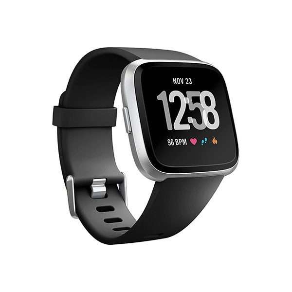 Fitbit Versa 1/2 Silicone Strap Single Loop - Black