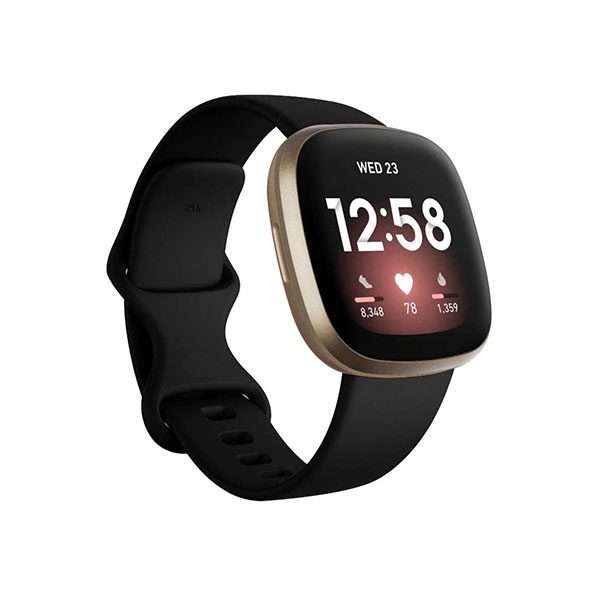 Fitbit Versa 3/4 & Sense Silicone Strap - Black