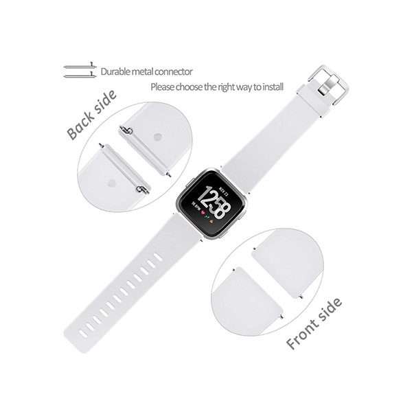 Fitbit Versa 1/2 Silicone Strap Single Loop - White