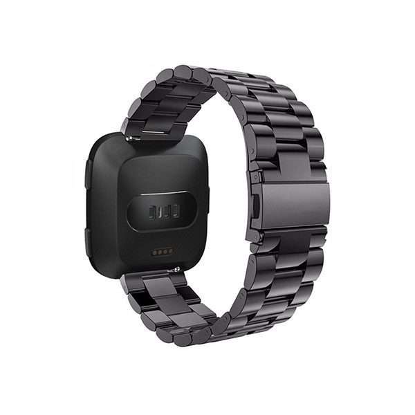 Fitbit Versa 1/2 Stainless-Steel Strap - Black