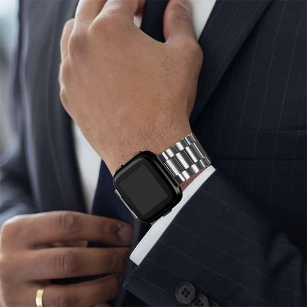 Fitbit Versa 1/2 Stainless-Steel Strap - Silver