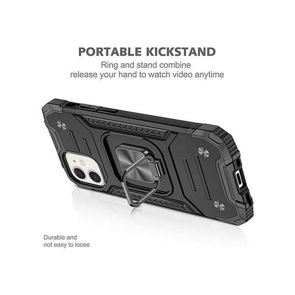 Apple iPhone 12 Shockproof Case - Black