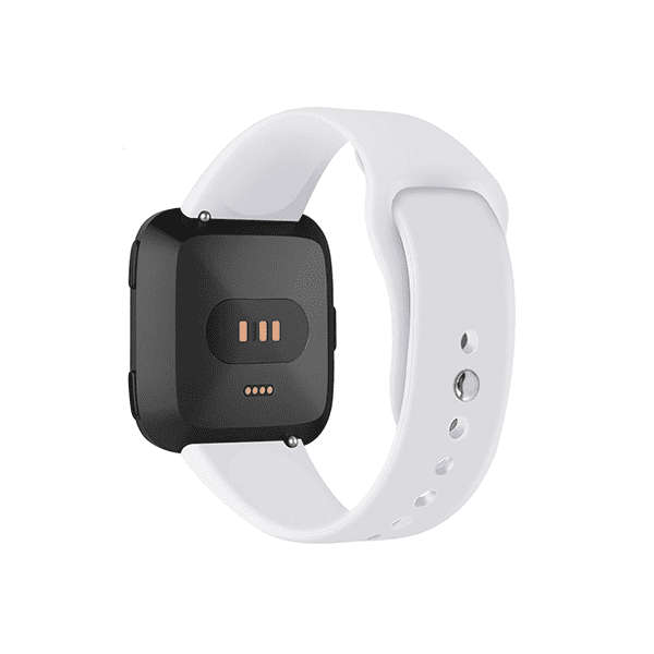 Fitbit Versa 1/2 Silicone Strap with Clip in - White