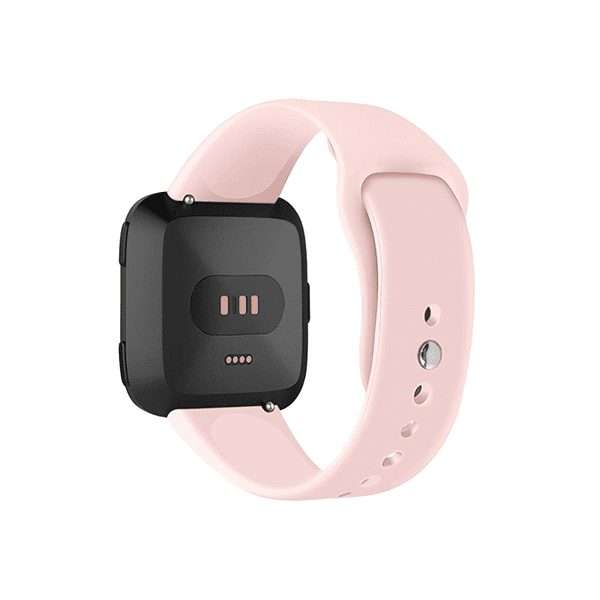 Fitbit Versa 1/2 Silicone Strap with Clip in - Sand Pink