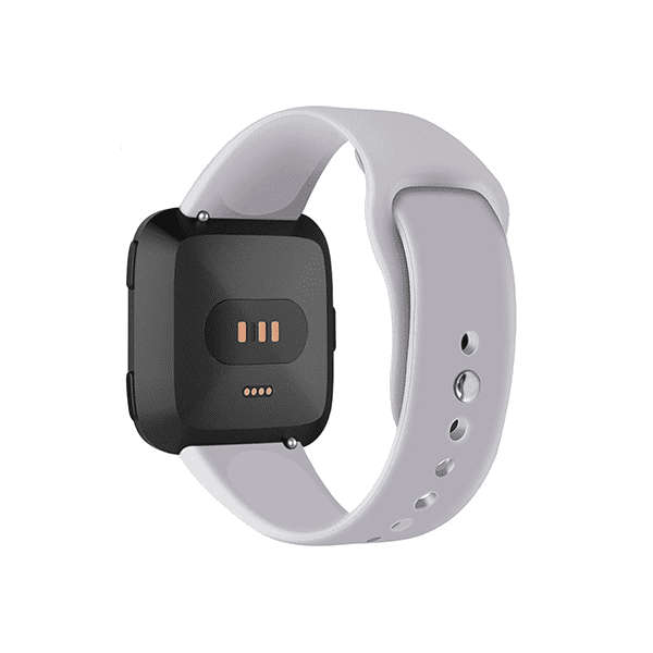 Fitbit Versa 1/2 Silicone Strap with Clip in - Grey