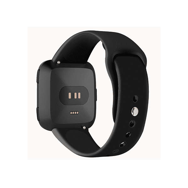 Fitbit Versa 1/2 Silicone Strap with Clip in - Black