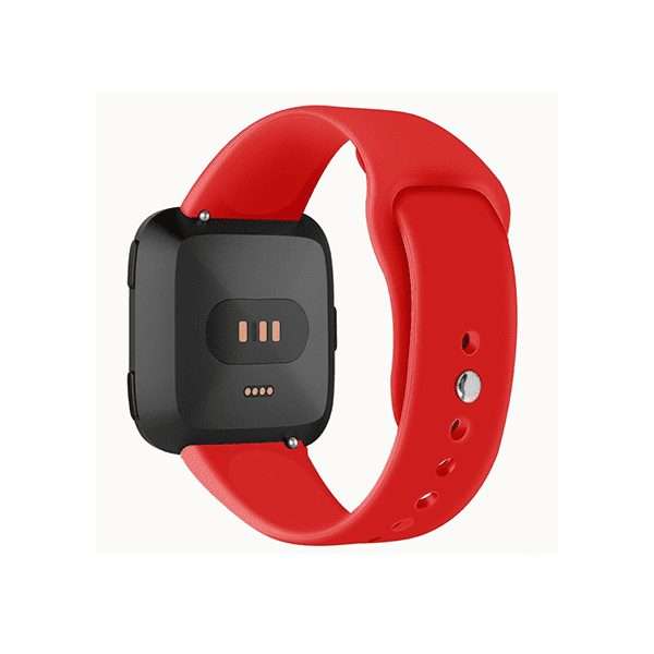 Fitbit Versa 1/2 Silicone Strap with Clip in - Red