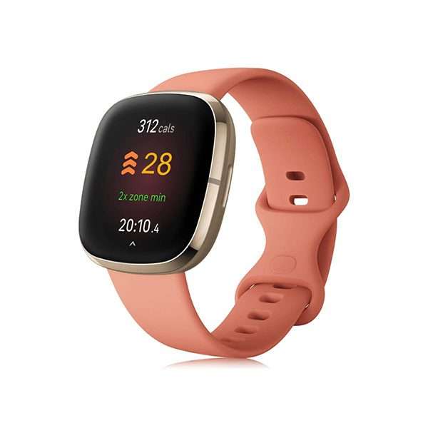 Fitbit Versa 3/4 & Sense Silicone Strap - Peach