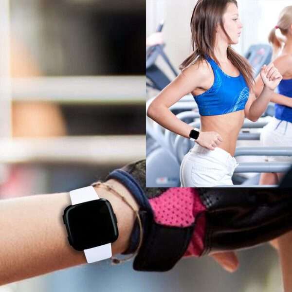 Fitbit Versa 1/2 Silicone Strap with Clip in - White