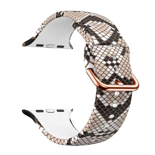 Apple Watch Printed Silicone Strap - Snake Skin